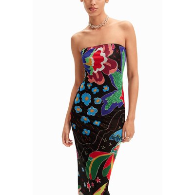 Robe midi bandeau dessins jungle DESIGUAL
