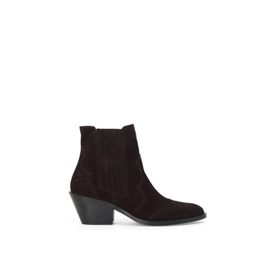 Boots À Talon en cuir CARRIE MELLOW YELLOW