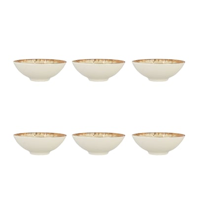 Lot de 6 coupelles 15cm en porcelaine, PALAZZO OGO LIVING