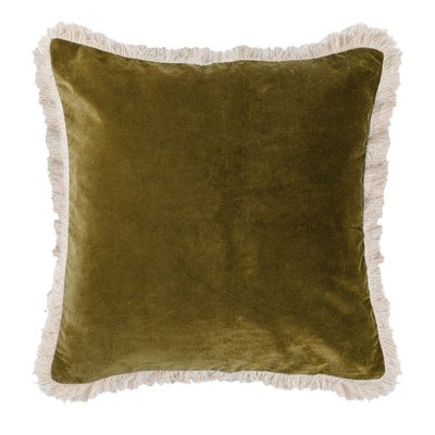 Housse de coussin velours de coton BUDAPEST FEBRONIE