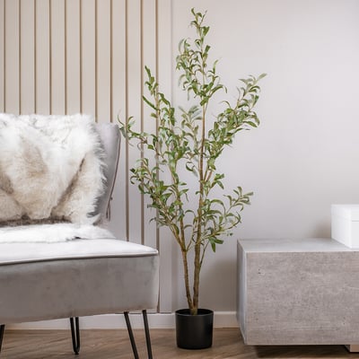 130cm Artificial Slim Silhouette Olive Tree SO'HOME
