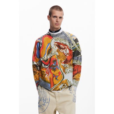 Pull à motif ethnique DESIGUAL