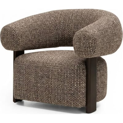 Fauteuil lounge arrondi en tissu RECOLLECTION