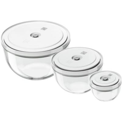 Boîte hermétique 3 bols en verre avec couvercle S-M-L ZWILLING