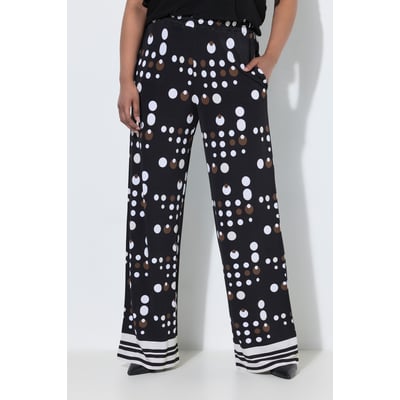 Pantalon au tombé fluide, motif à pois ULLA POPKEN