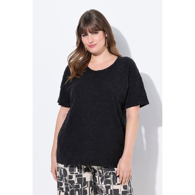 T-shirt, structure 3D, col rond ULLA POPKEN
