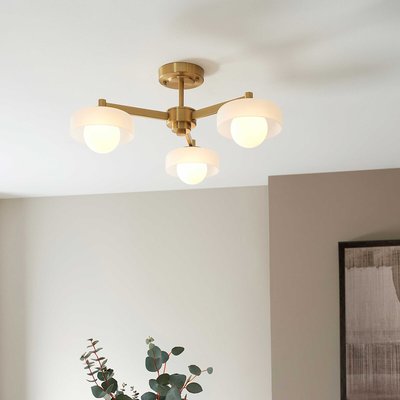Bellamy 3-Light Opal Glass Ceiling Light ÉDITÉ