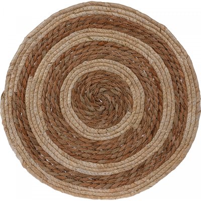 Set de Table Rond Tressé Fibres Naturelles - diamètre 38cm WADIGA