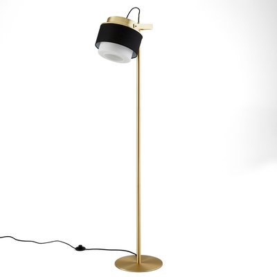 Lampadaire orientable laiton, verre opaline, coton MAISON SARAH LAVOINE X LA REDOUTE INTERIEURS