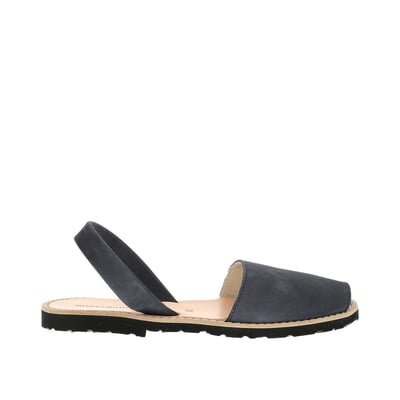Sandales Plates Cuir De Vache Avarca Cuir Nubuck MINORQUINES