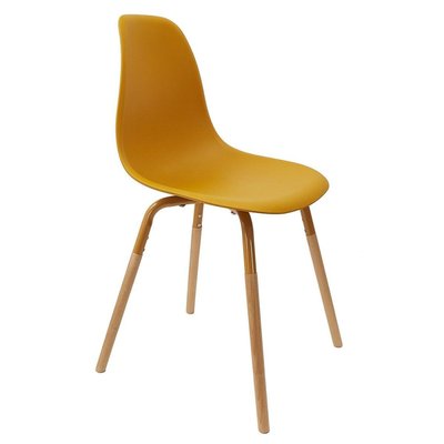 Chaise scandinave Phenix moutarde DECORATIE