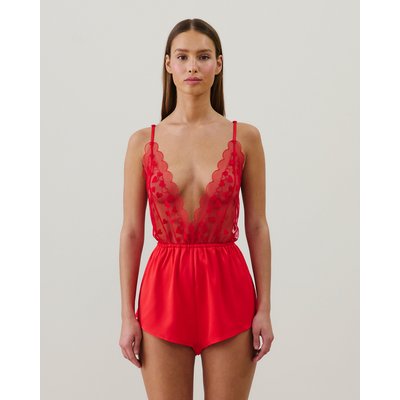 Combishort en mesh avec broderies HEARTLOVIZ UNDIZ