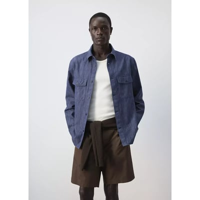 Surchemise en denim 100 % coton MANGO MAN