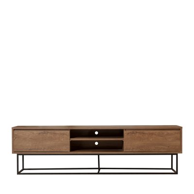 Meuble TV 2 tiroirs en bois et métal L180cm- ROA DRAWER