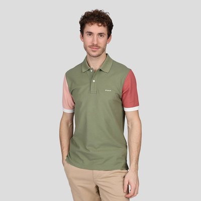 Polo color block MISE AU GREEN