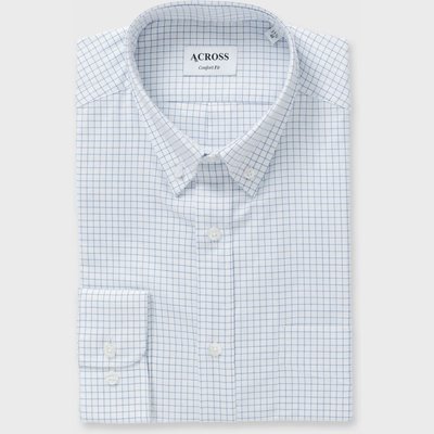 Chemise Confort fit à carreaux texturés ACROSS