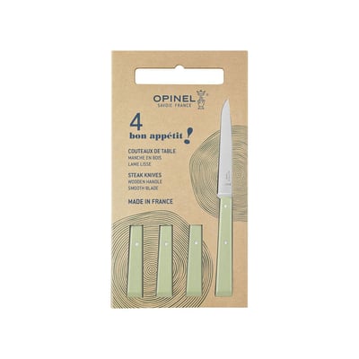 Set de couteaux Coffret 4pcs Bon Appetit Sauge OPINEL