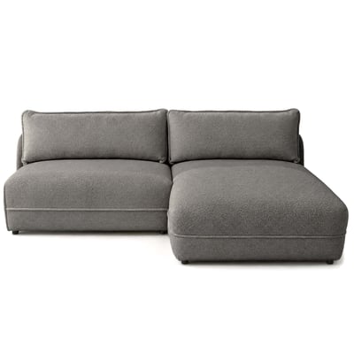 Canapé d'Angle droit en Tissu bouclette 4 places - LUCIEN BEST MOBILIER