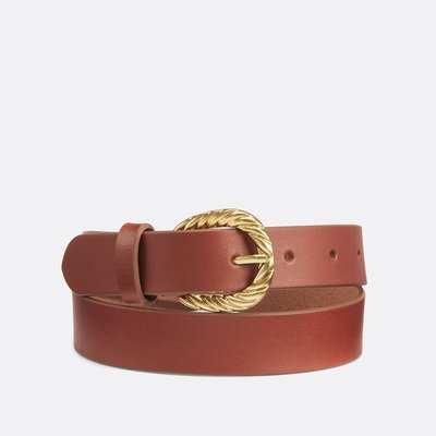Cinturón de cuero con hebilla fantasía LA REDOUTE COLLECTIONS