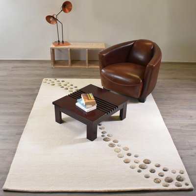 Tapis salon et chambre fait à la main en laine motif simple NOSTRAL UN AMOUR DE TAPIS
