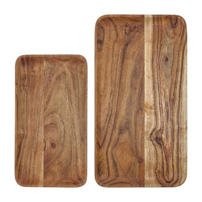 Plateaux Wood lot de 2 HOUSE DOCTOR