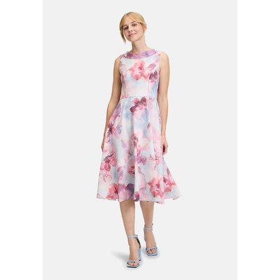 Robe de cocktail à imprimé à fleurs VERA MONT