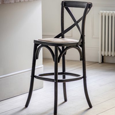 Chaska French Café Counter Stools with Rattan Seat (Set of 2) ÉDITÉ