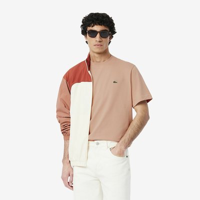 T-shirt scollo rotondo in jersey LACOSTE