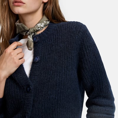 Gebreid vest in mixed alpaca, Signature AMBROISE LA REDOUTE COLLECTIONS