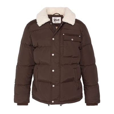 Blouson matelassé, col en sherpa, BAXTON SCHOTT
