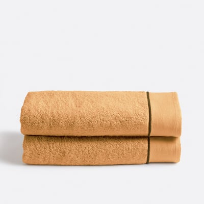 Lot 2 serviettes de toilette en coton peigné 700g/m2, Victor LA REDOUTE INTERIEURS