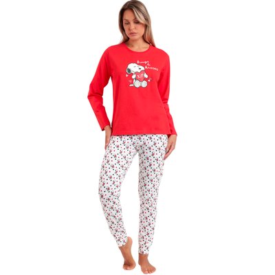 Pyjama pantalon top manches longues Peanuts In My Heart ADMAS