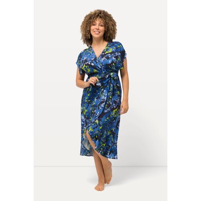 Tunique caftan cache-cœur, base volantée ULLA POPKEN