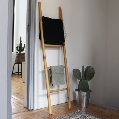 Echelle porte-serviette en bois de bambou  CLARA BERAH GETAH