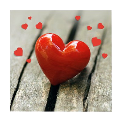 Lot de 20 serviettes papier coeur DOUCEUR D'INTÉRIEUR