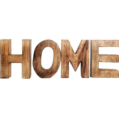 Lettres en bois à poser HOME JARDINDECO