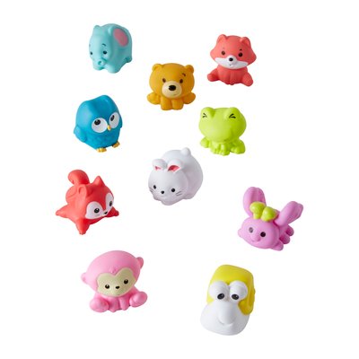 Set de 10 aspergeurs de bain animaux VERTBAUDET