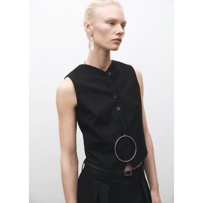 Gilet de costume laine mélangée MANGO