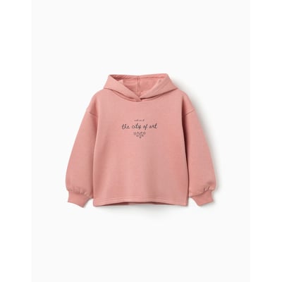 Sweat en coton peigné à capuche et imprimé City of Art ZIPPY