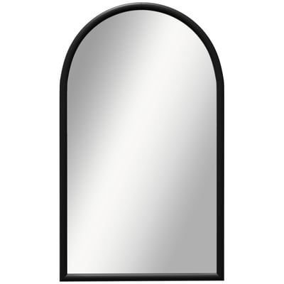 Miroir mural Verre Noir HOMCOM
