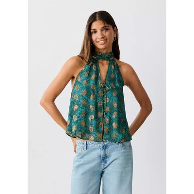 Top halter imprimé MANGO TEEN