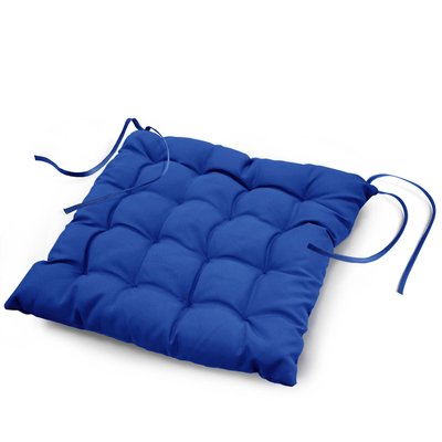 Coussin de chaise assise matelassé Bleu Indigo DOUCEUR D'INTÉRIEUR