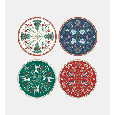 Coffret de 4 assiettes EASY LIFE