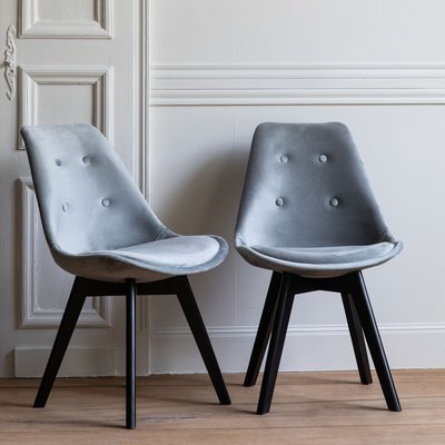 Chaises en velours, lot de 2, NORA HAPPY GARDEN