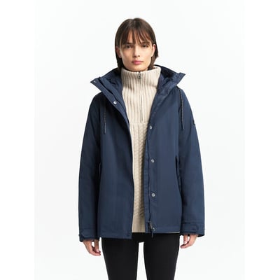 Mittellanger, gesteppter Parka mit Sherpa-Kapuze von MTD® AIGLE