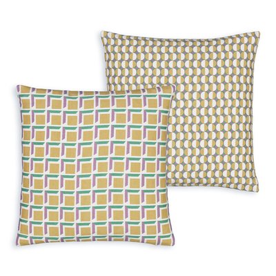 Set van 2 kussenhoezen 40x40 cm recycled katoen, Zano LA REDOUTE INTERIEURS