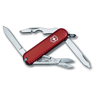 Petit couteau de poche suisse Victorinox Rambler rouge 58mm 10 foncti VICTORINOX
