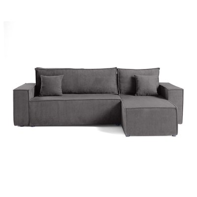 Canapé d'Angle Convertible en Velours côtelé 4 places - CEZANNE LISA DESIGN