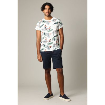 T-shirt tropical en jersey de coton à manches courtes NUBIE DEELUXE