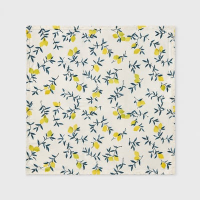 Lot de 6 serviettes de table ZESTE DE CITRON COUCKE
